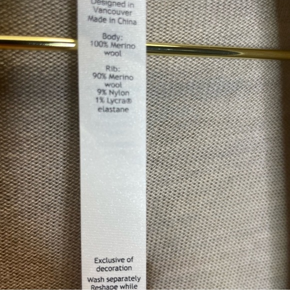 Lululemon Sit in Locus Wrap II Heathered Sandlot Merino Wool Cardigan - Picture 8 of 12